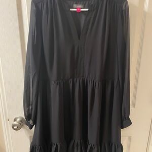 Vince Camuto Black Long Sleeve Dress